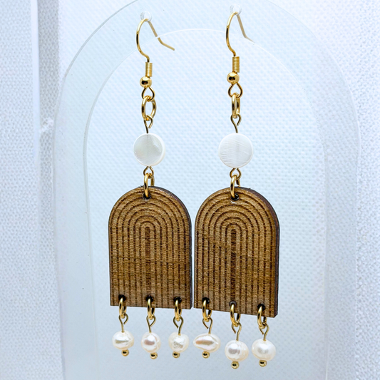 Brincos de Madeira Luminae