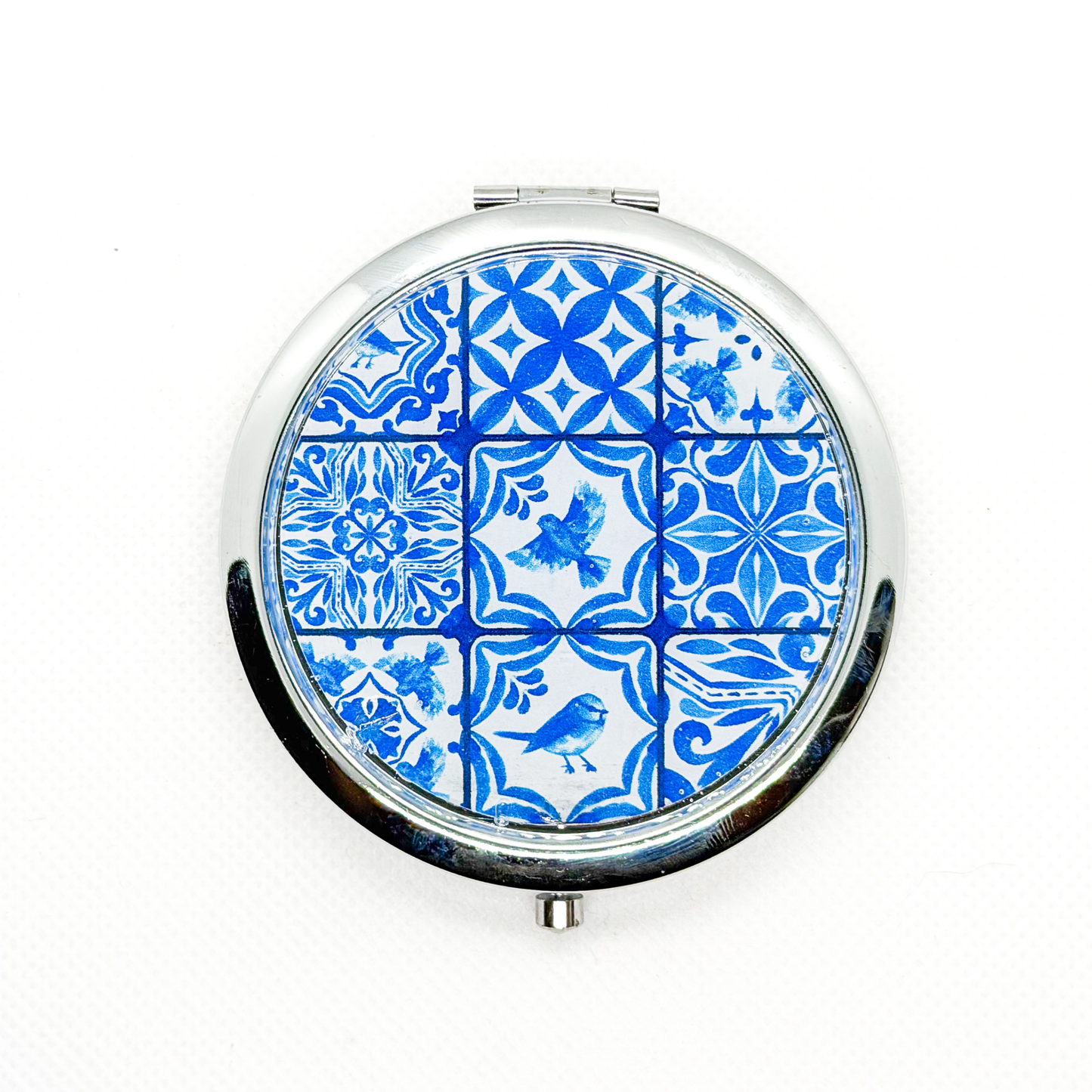 Espelho de Bolso - Blue Tile