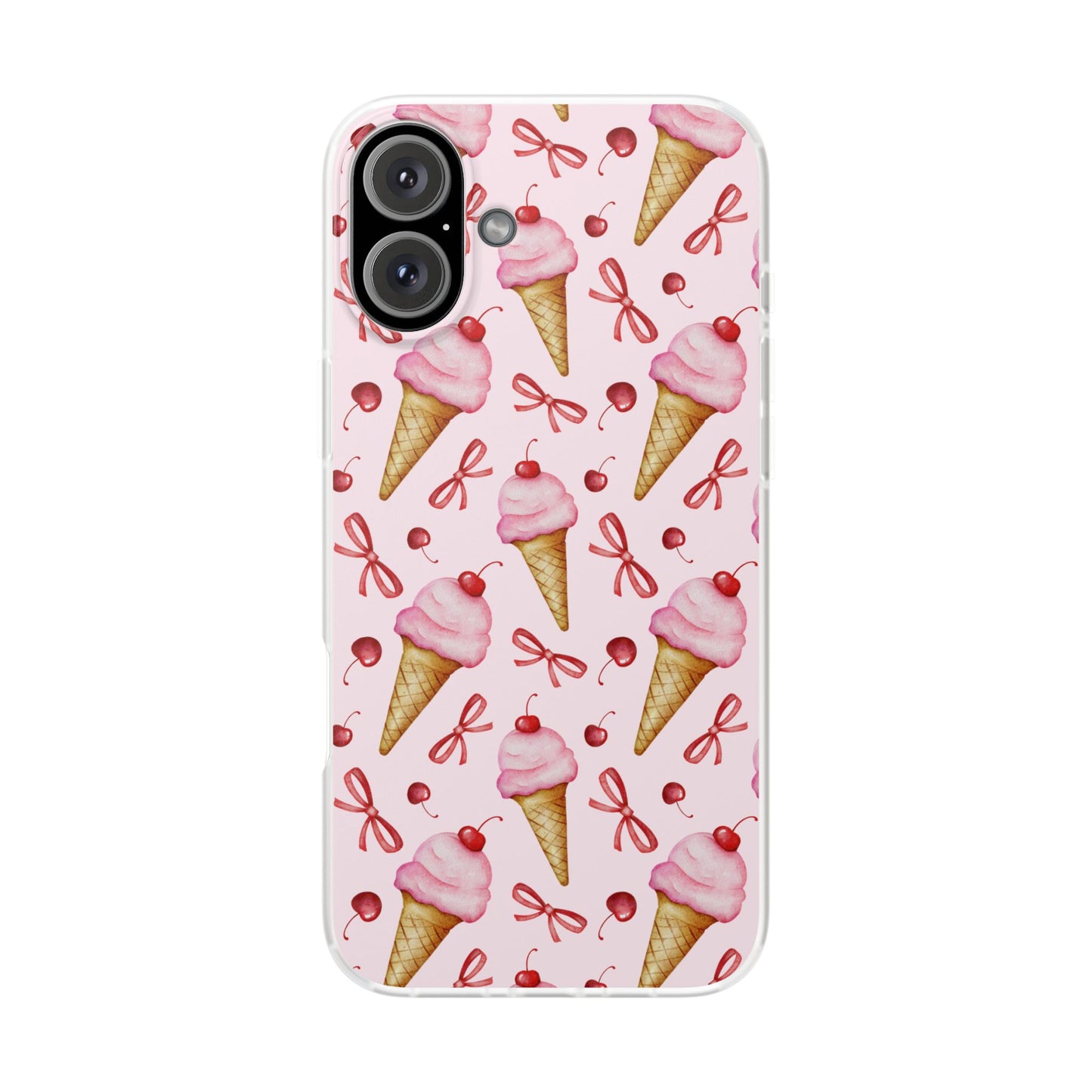 Capa de Telemóvel Flexível - Cone de Gelado