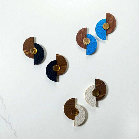 Brincos de Madeira Duo