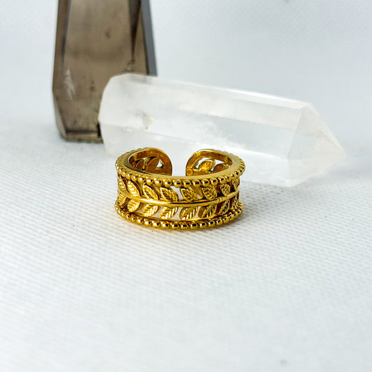 Anel Ajustável Coroa de Louro