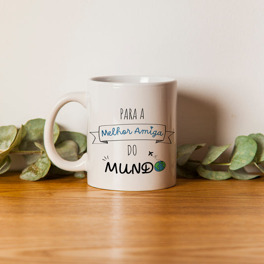 Caneca de Cerâmica - Melhor Amiga do Mundo