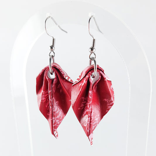 Brincos Origami - Papel - Design Folha